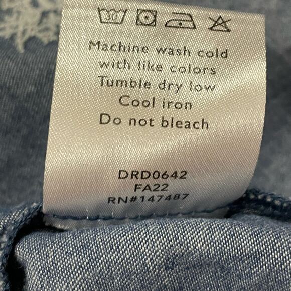 Draper James Embroidered A-line Dress - Blue - XXL - Picture 13 of 13